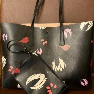 ✨ Kate Spade Floral Tote with Clutch ✨